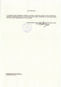 26 aprile 2014 – Ordinanza viabilità