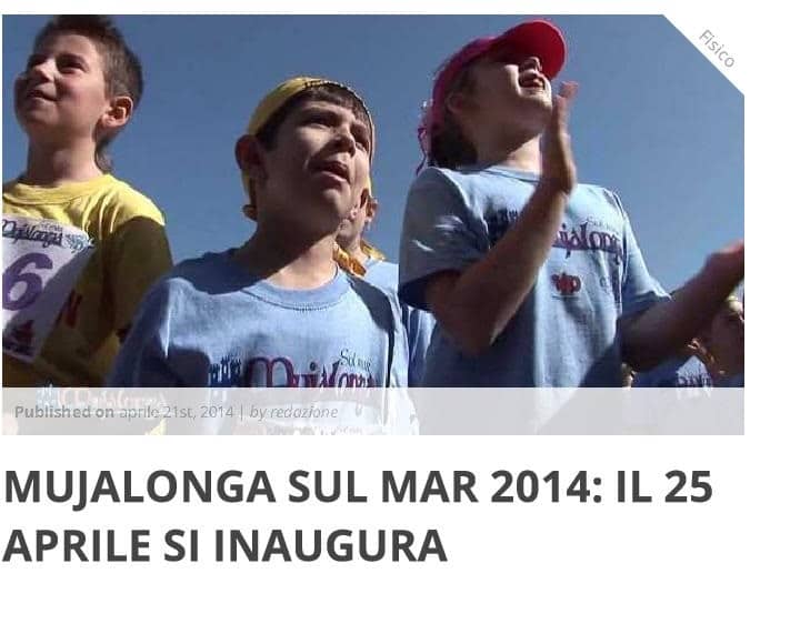 Mujalonga Sul Mar – si inaugura il 25 aprile
